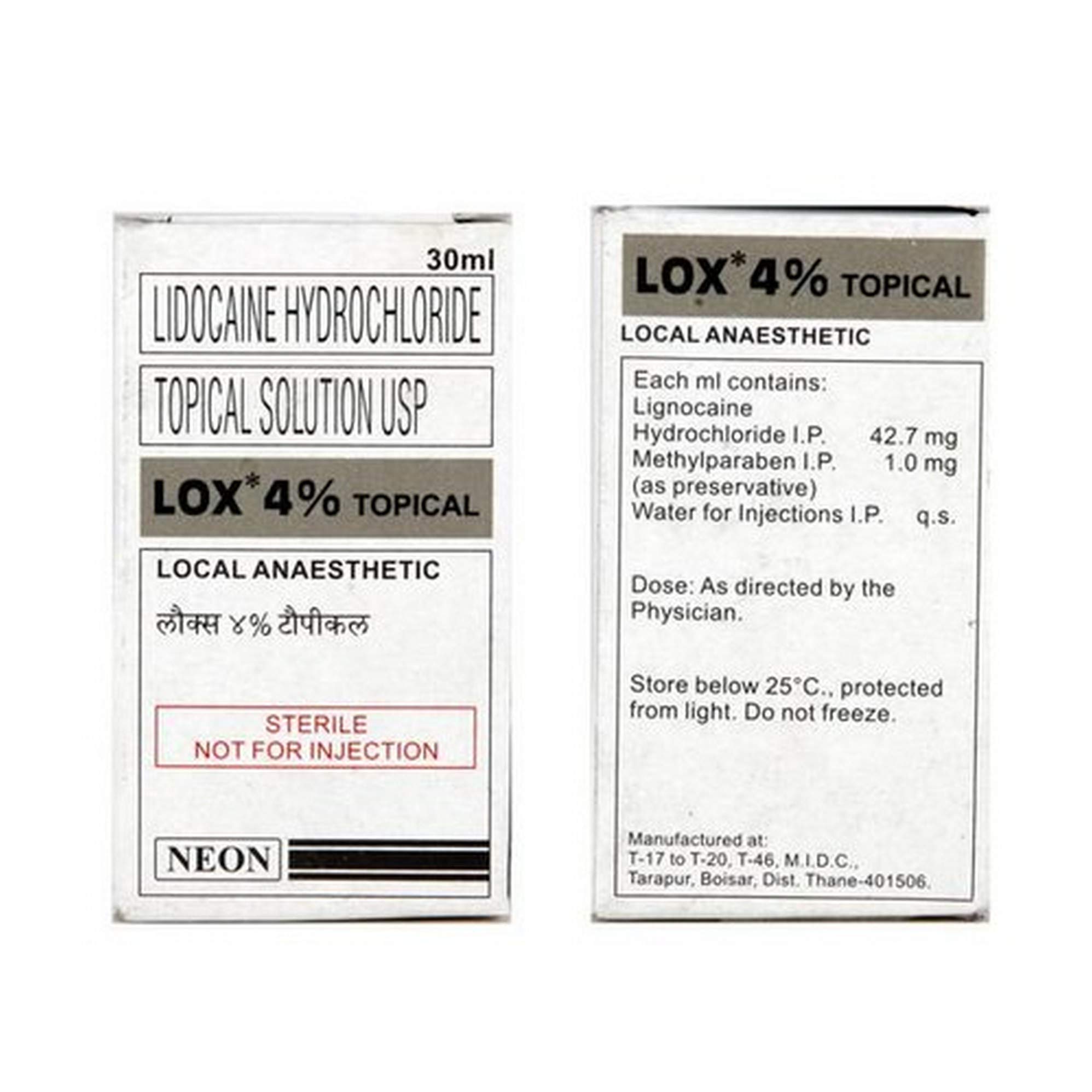 Lox 4% - Bottle of 30ml Topical Solution