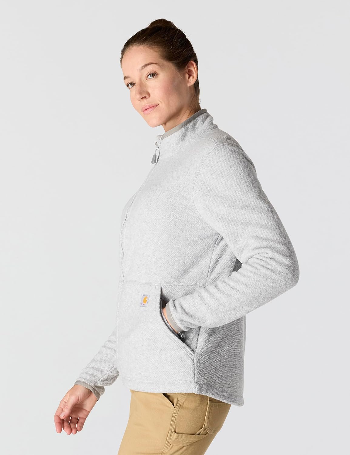 Carhartt Women's Full-Zip Relaxed Fit Fleece Jacket - Image 2