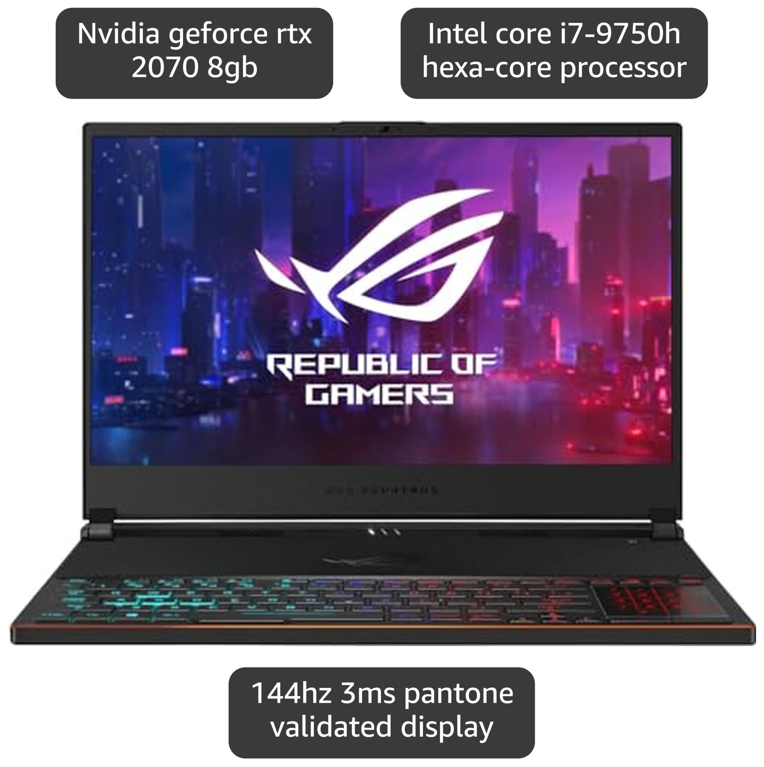 Amazon.com: ASUS ROG Zephyrus S GX701 (2019) Gaming Laptop, 17.3