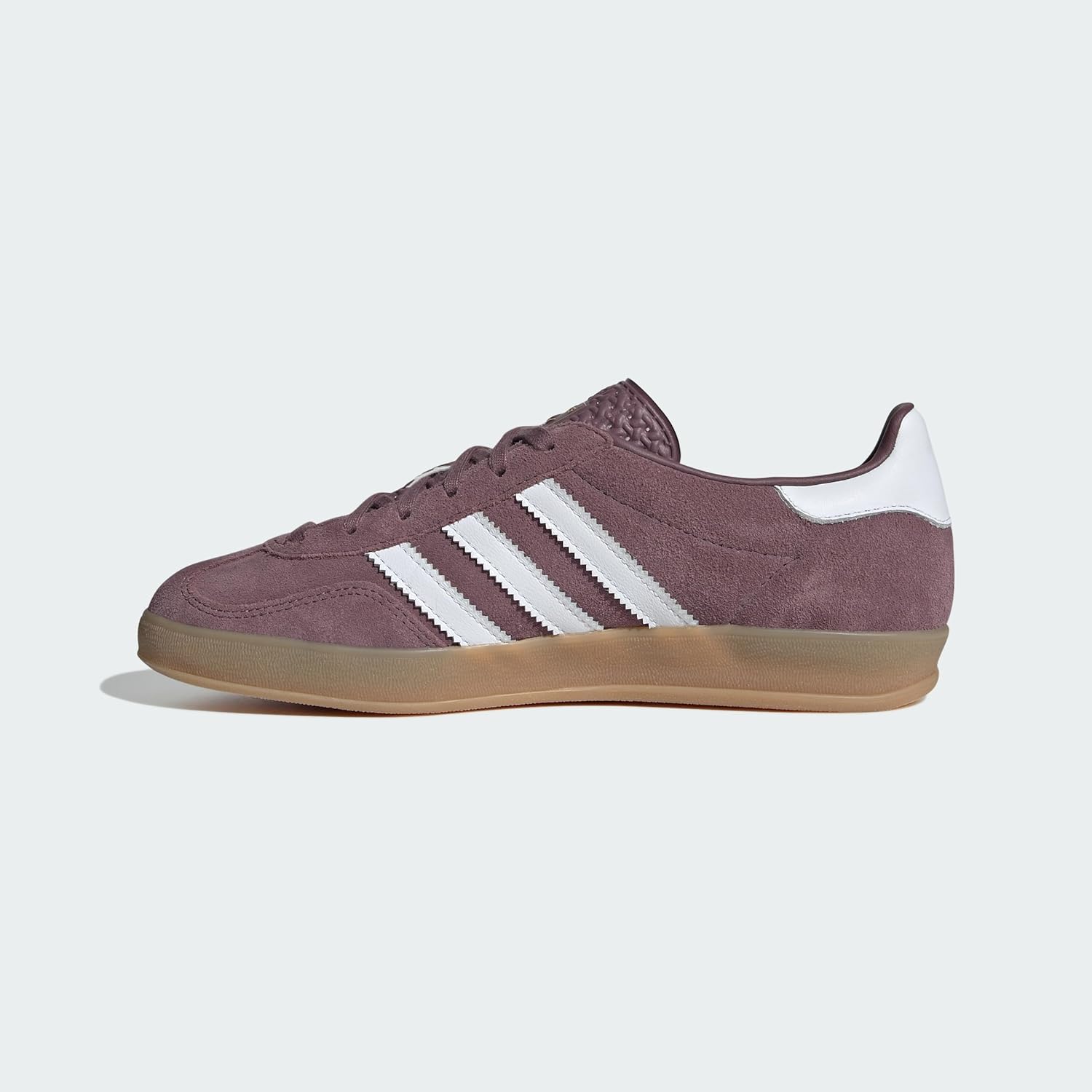 adidas Gazelle Indoor Women's Shoes, Shadow Fig/Cloud White/Gum, Size 9 - Image 2