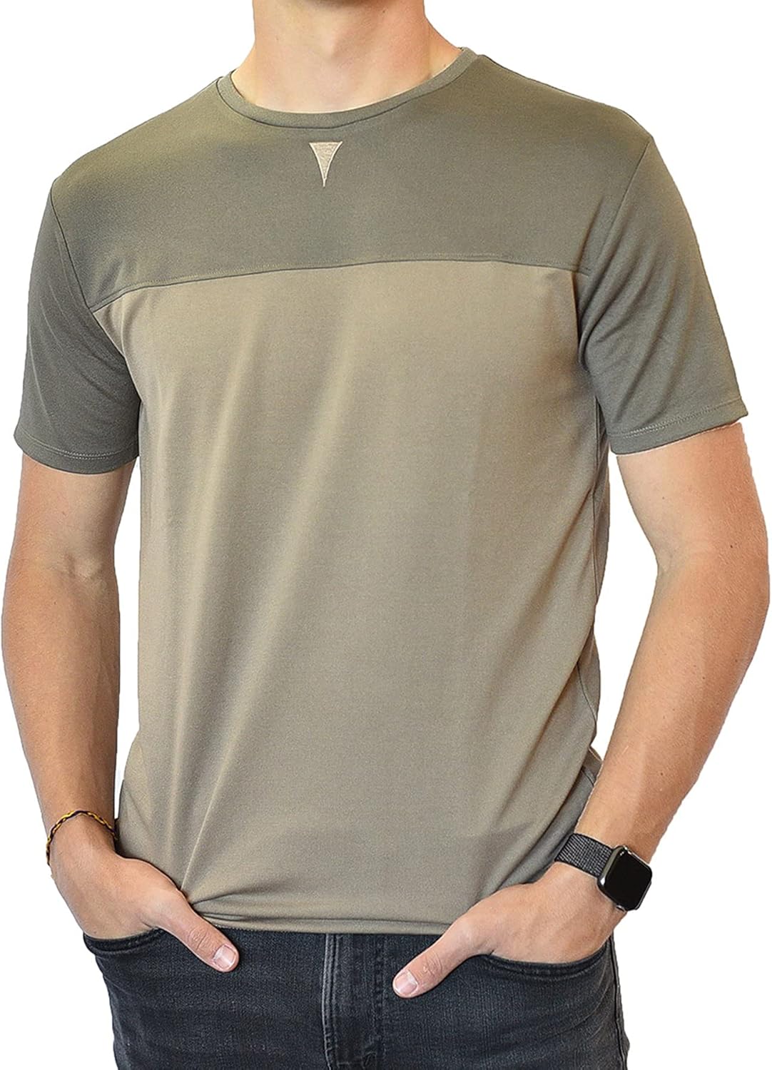 Men's Short Sleeve Soft Luxurious Rayon Blend, Breathable, Quick Dry, Stretch Crew T-Shirt - Image 3