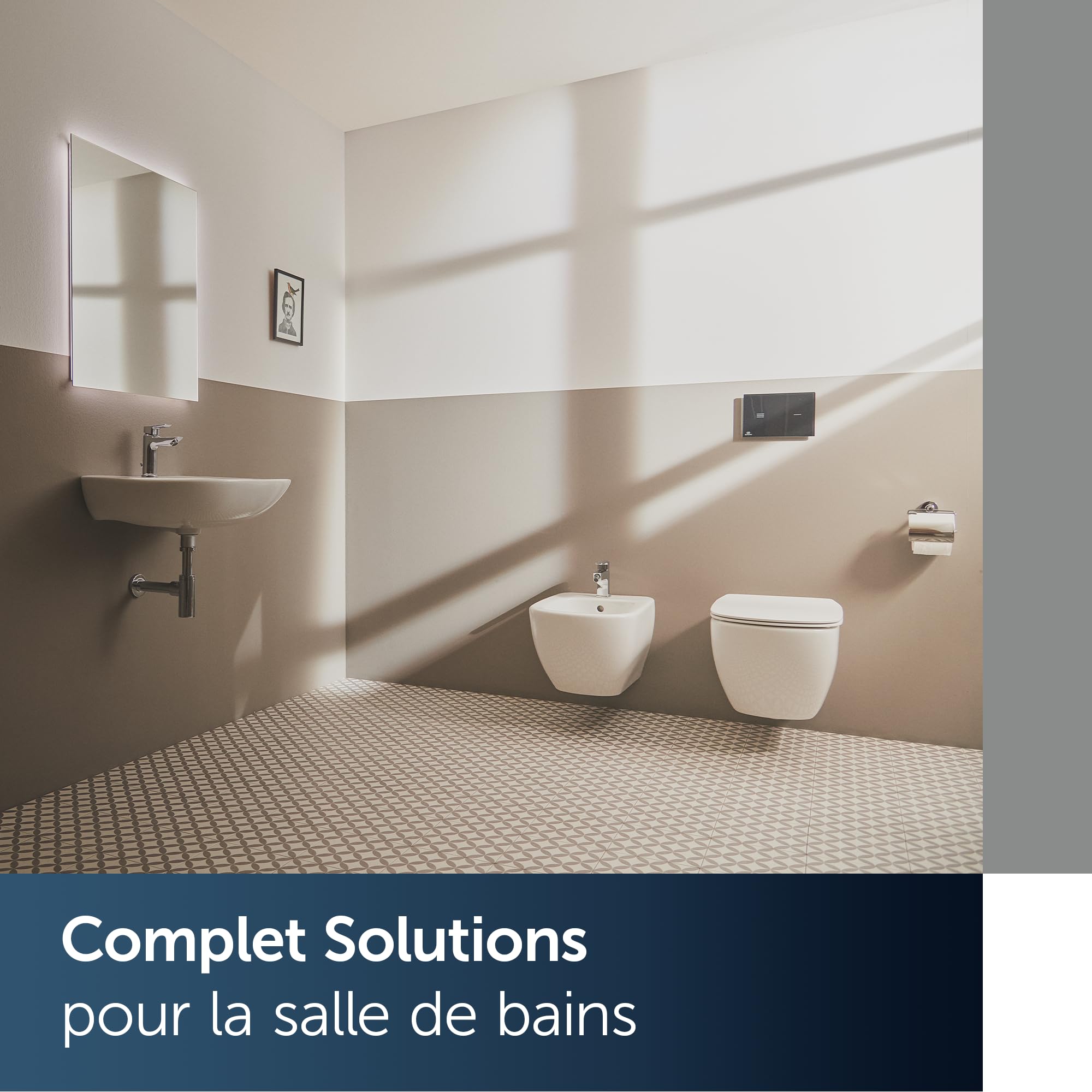 Ideal Standard Tesi Abattant WC, Forme en D, Siège de toilettes avec frein de chute et option de libération rapide, en duroplast robuste – Blanc (370x450x45 mm)