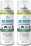 Compressed Air Duster Can 284g (6-Pack), No CFC, Powerful Spray for Cleaning Electronics, Computers, Keyboards, Cameras, Office Equipment, 10 oz