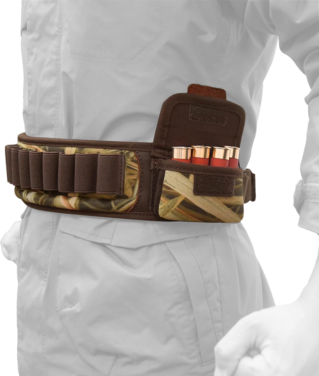 WAYNE'S DOG 25 Rounds Shotgun Shells Bandolier Ammo Holder Shotshells Waist Belt for 12GA 16GA 20GA