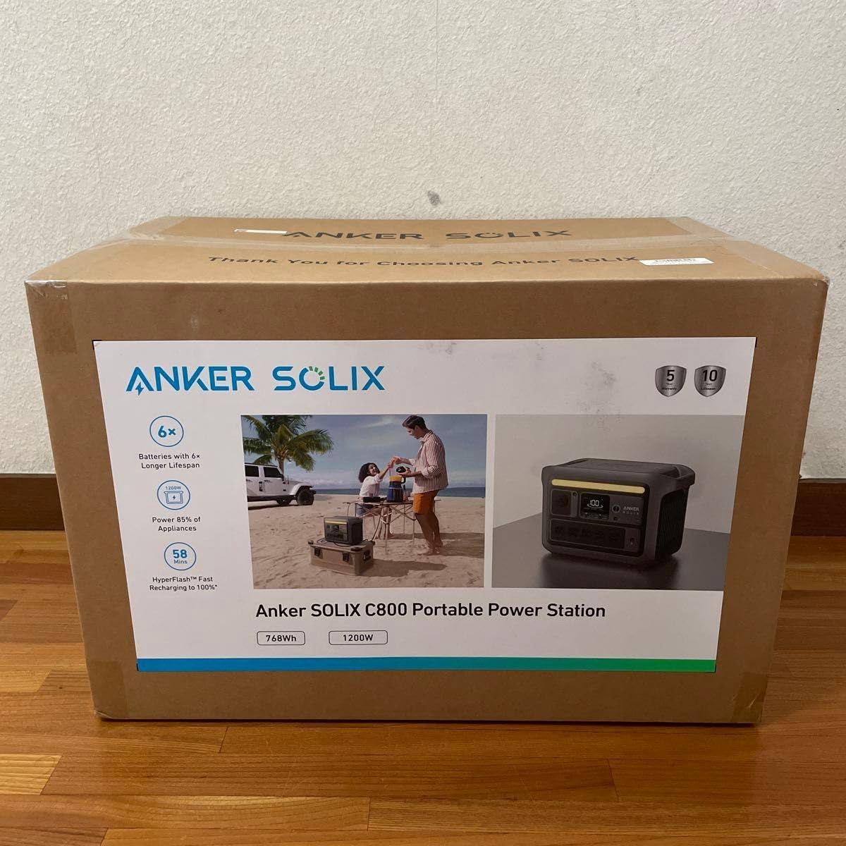 アンカー ポータブル電源 Solix C800 Portable Power Station