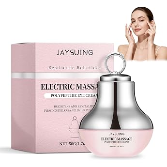 Electric Massage Eye Cream Eye Cream Against Dark Circles Eye Massager Face & Eye Massager Anti Wrinkle Anti Aging Facial Massager Daily Use for Tired Mature Skin