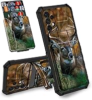 Vista 9 de Funda tipo cartera para Samsung Galaxy S23 Ultra, de doble capa, resistente, a prueba de golpes, con ranura para tarjetas desmontable y función