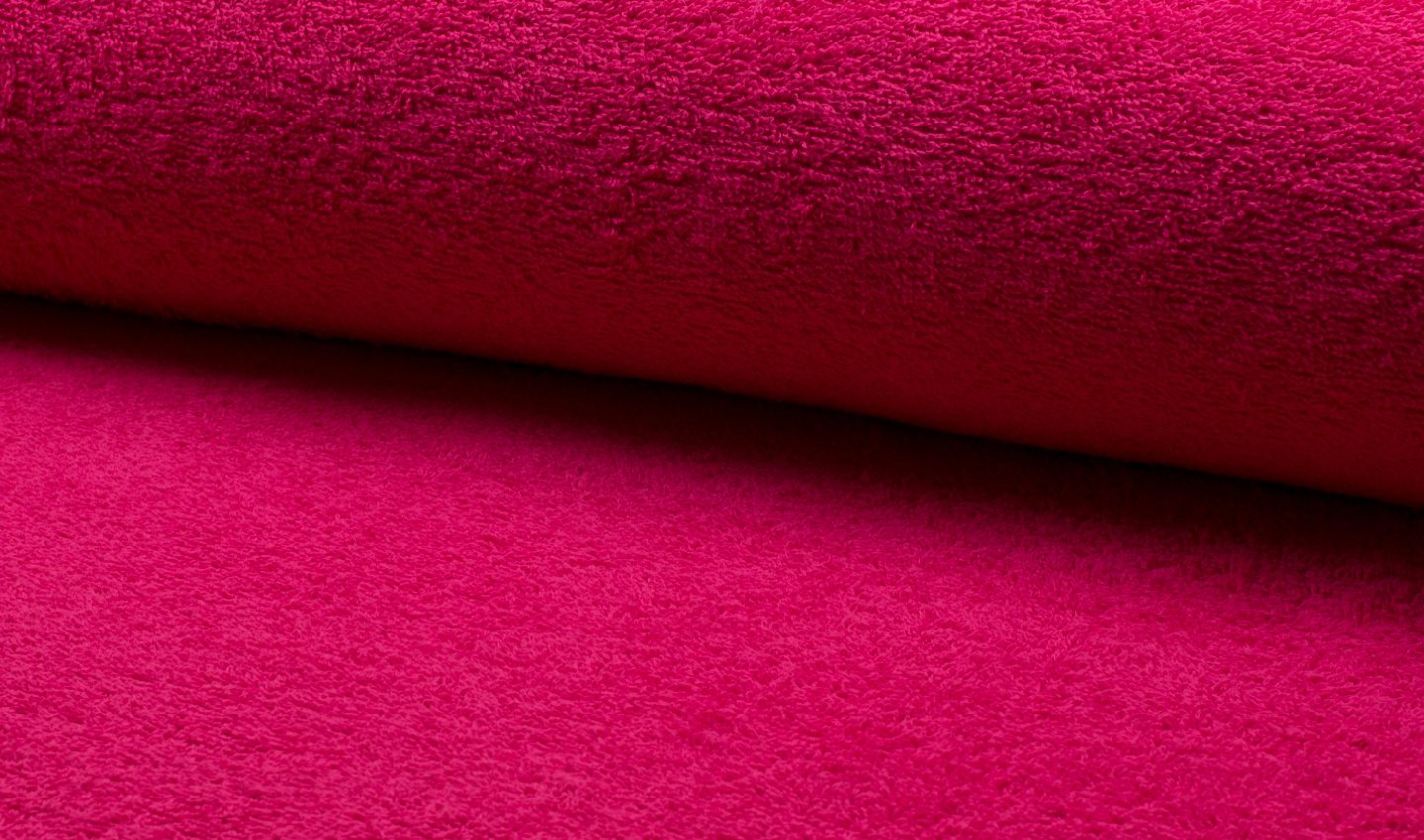 Crs Fur Fabrics Fuchsia Double Sided Cotton Terry Towelling Fabric Material - Sample 10Cmx10cm