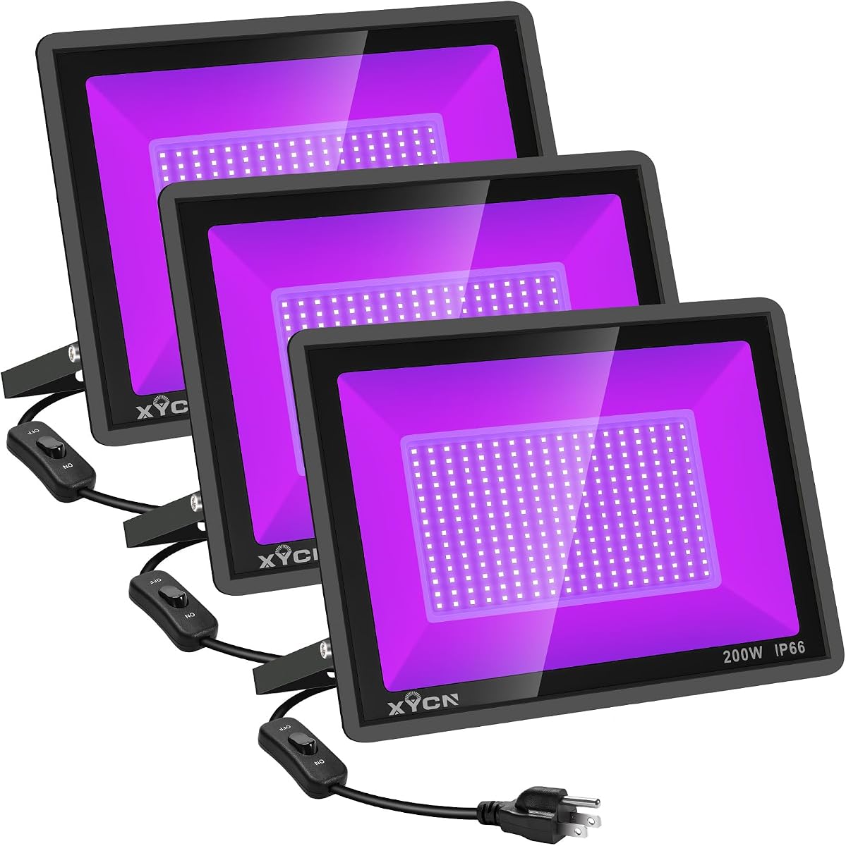 XYCN 200W LED Flood Black Lights