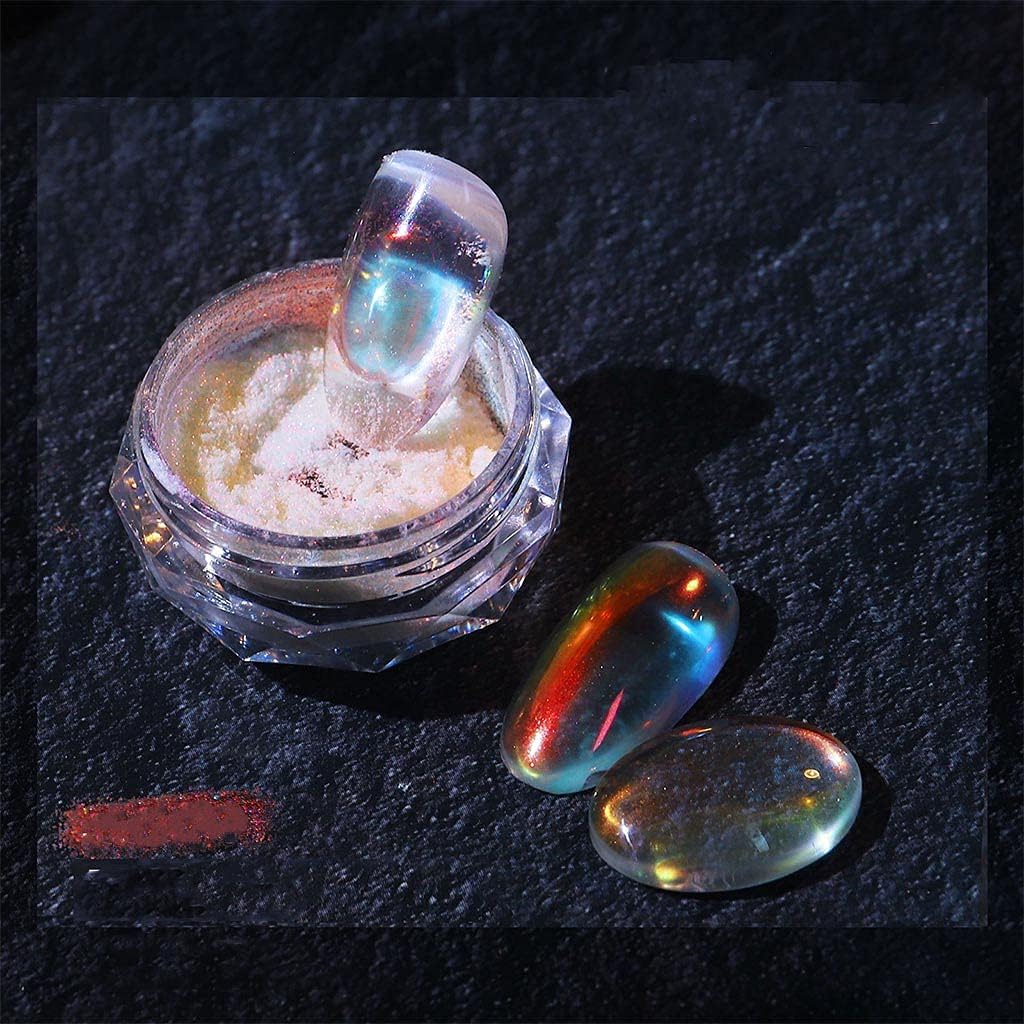 Nail Powder Nail Powder Kit Effect Rainbow Glitter Powder Pigment Powder For Nails Nail Powder Fine Rainbow Holo
