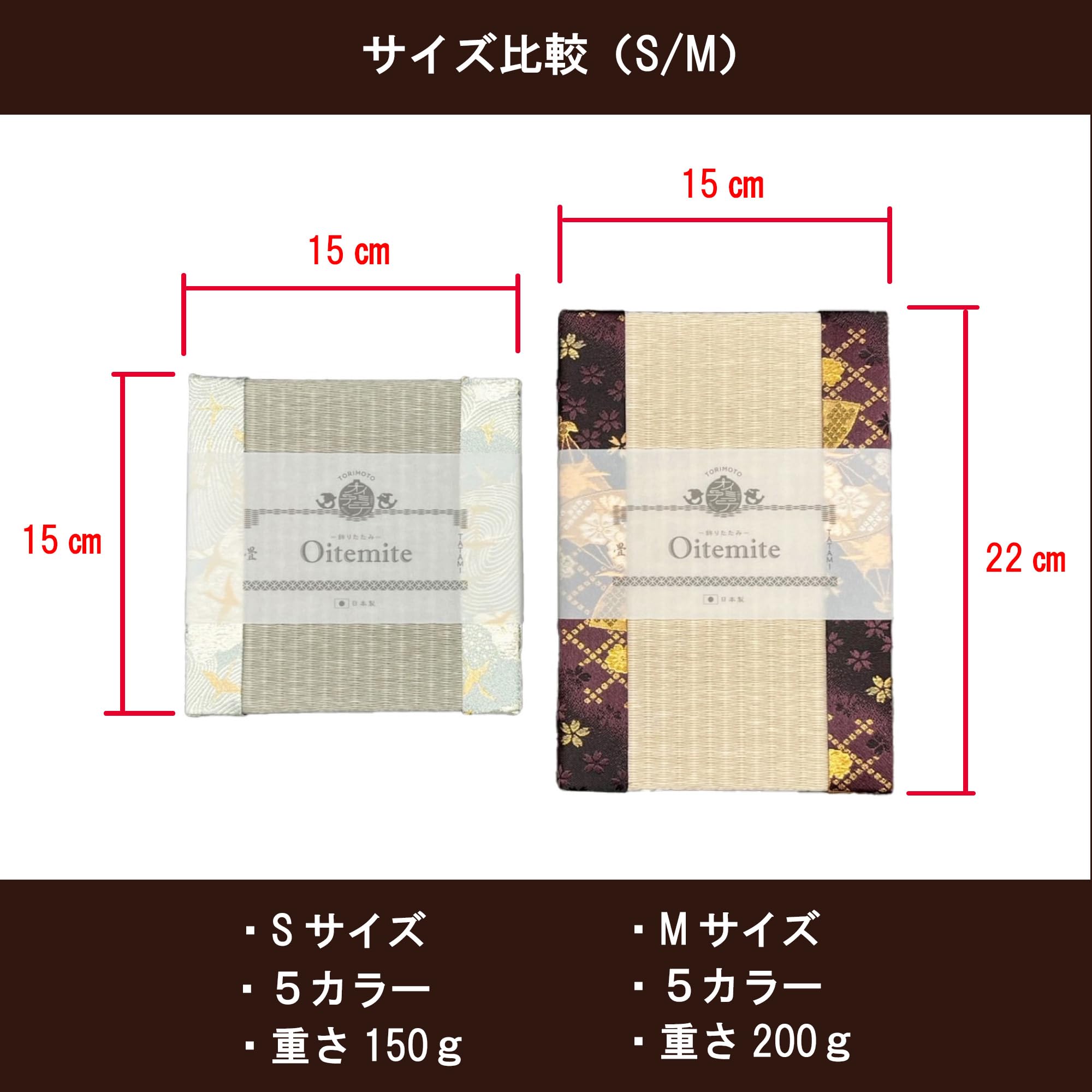 Amazon｜鳥本製畳 飾りたたみ Oitemite ミニ畳 日本製 Mサイズ 5