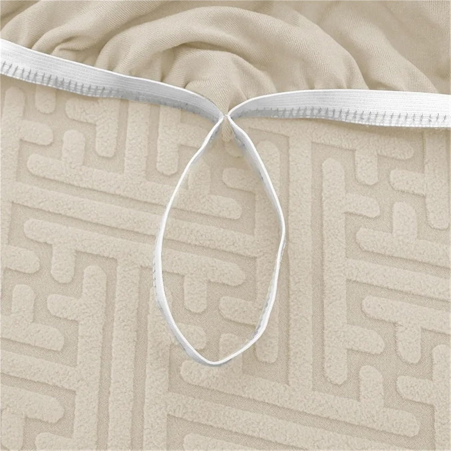 4-Piece Jacquard Recliner Slipcover, Stretchable Sofa Chair Covers with Non-Slip Fit, Decorative Armchair Protector for Home and Office(B)