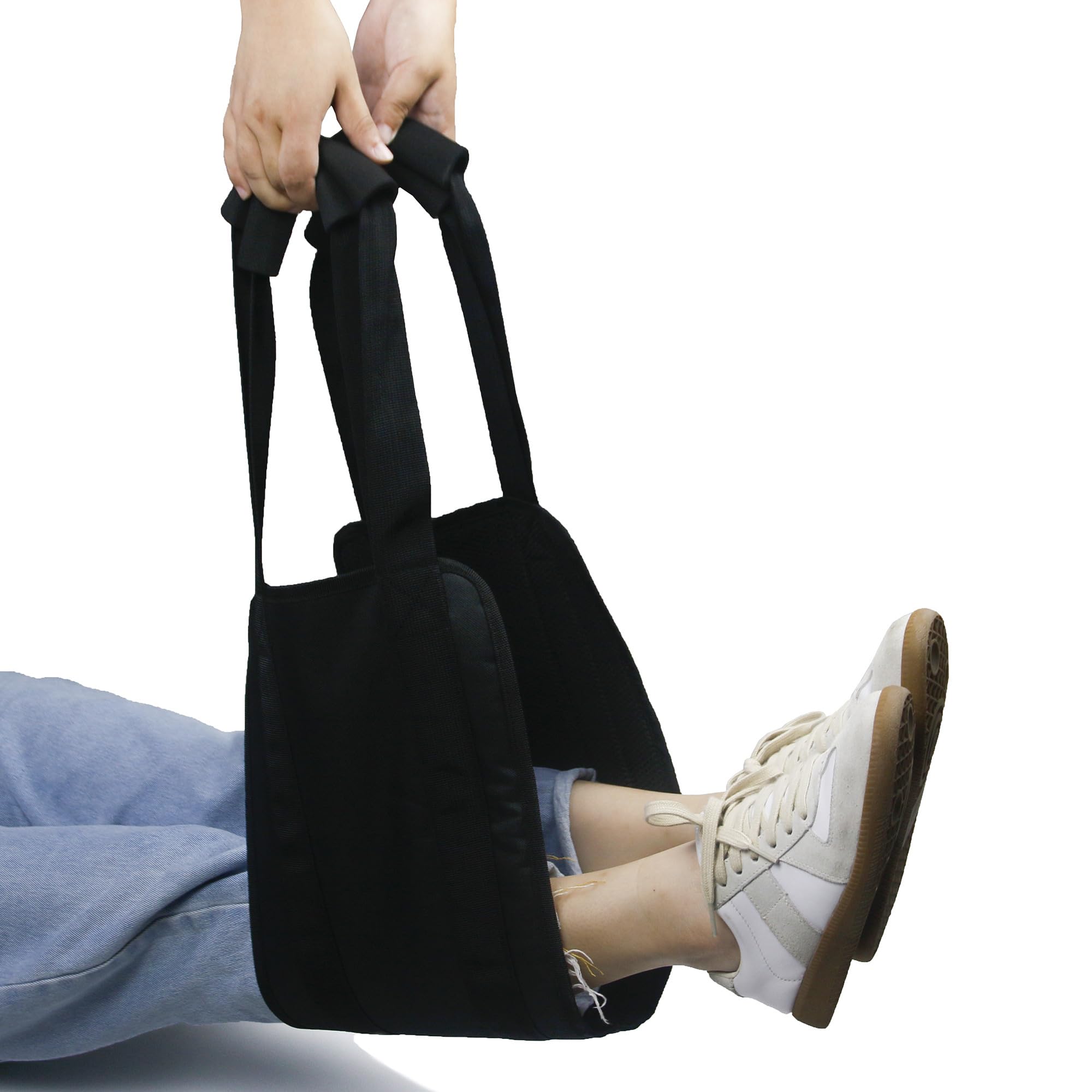 Cintura di trasferimento per letto da 80 cm, con manici imbottiti, per anziani, anziani, anziani, feriti, cintura di mobilità sicura per la cura del paziente