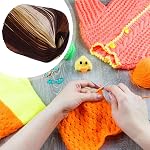 Healifty Fil de coton au Crochet progressif 145 Fils de tricotage doux pour les tailleurs de Diy Écharpes Chapeaux Châles et Blankets Fournitures artisanales