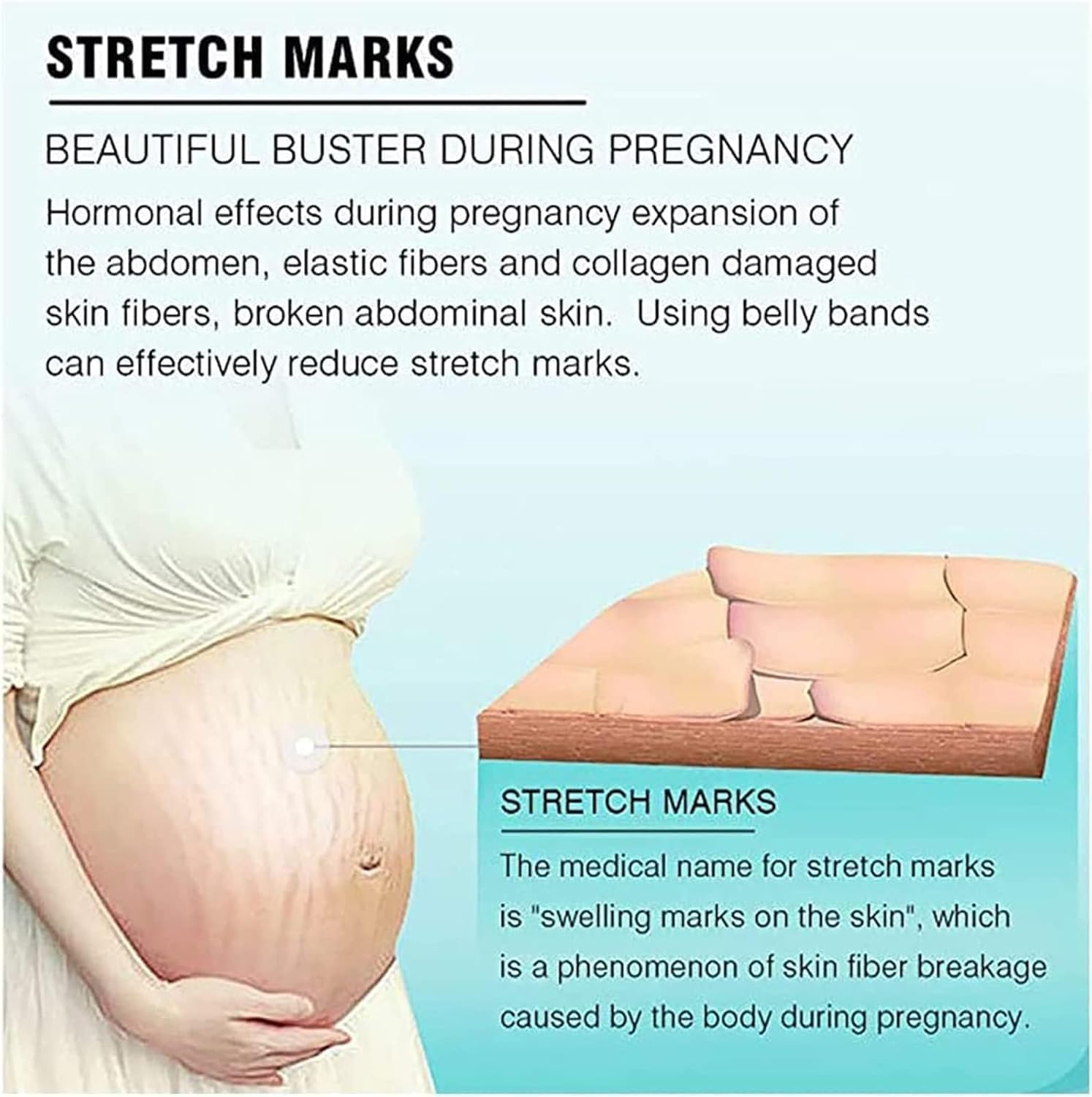 Maternity Pregnancy Support Belt with Shoulder Strap and Back Suport Breathable Comfortable, Maternity Belly Band, Relieve, Bump Support Band, Fully Adjustable Throughout Pregnancy(XXL)