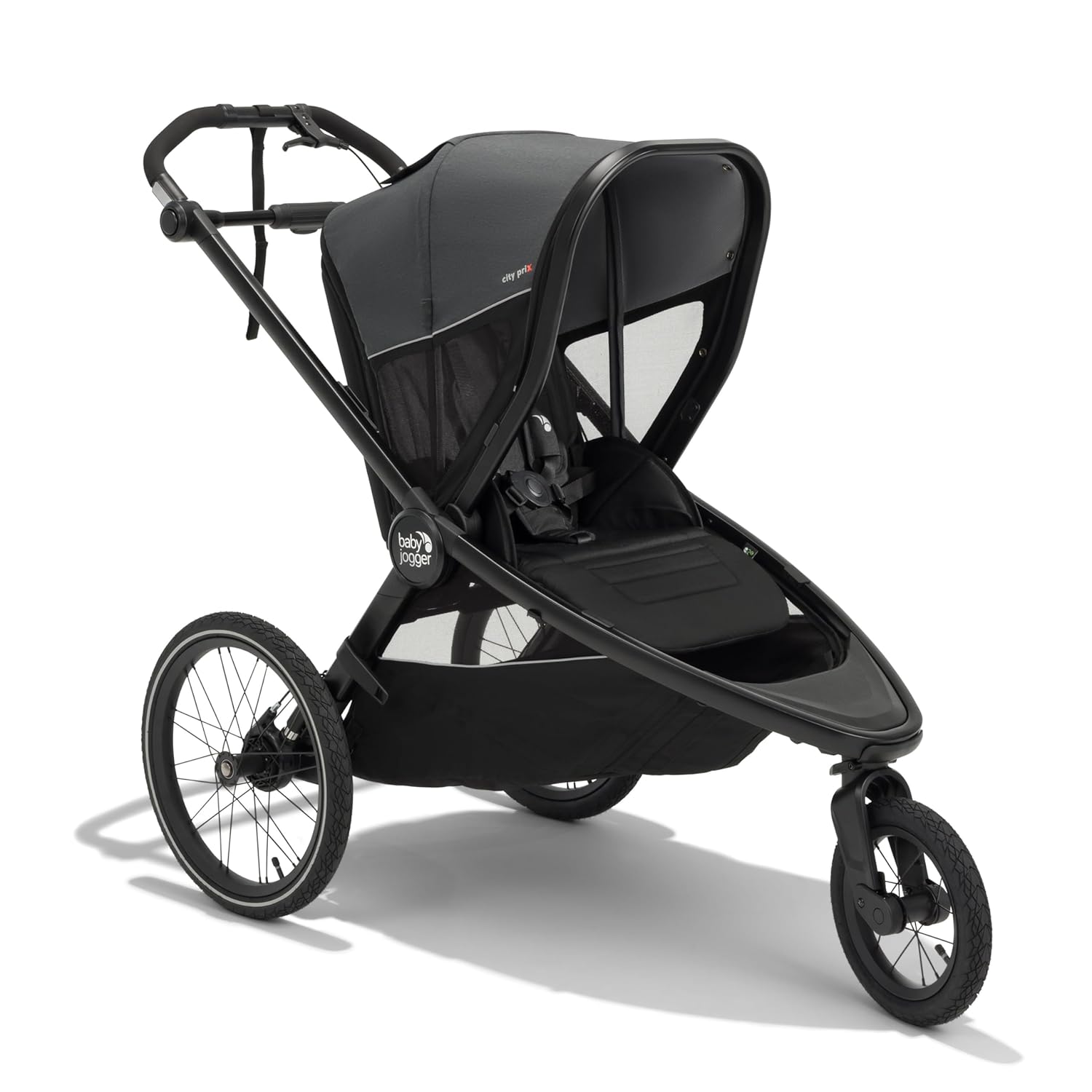 Baby Jogger Bike Trailer - Compatible with City Prix Jogging Stroller, All-Wheel Suspension & Front-Wheel Swivel for Smooth Rides, Seatback and Under-Seat Storage, and Mesh Covering