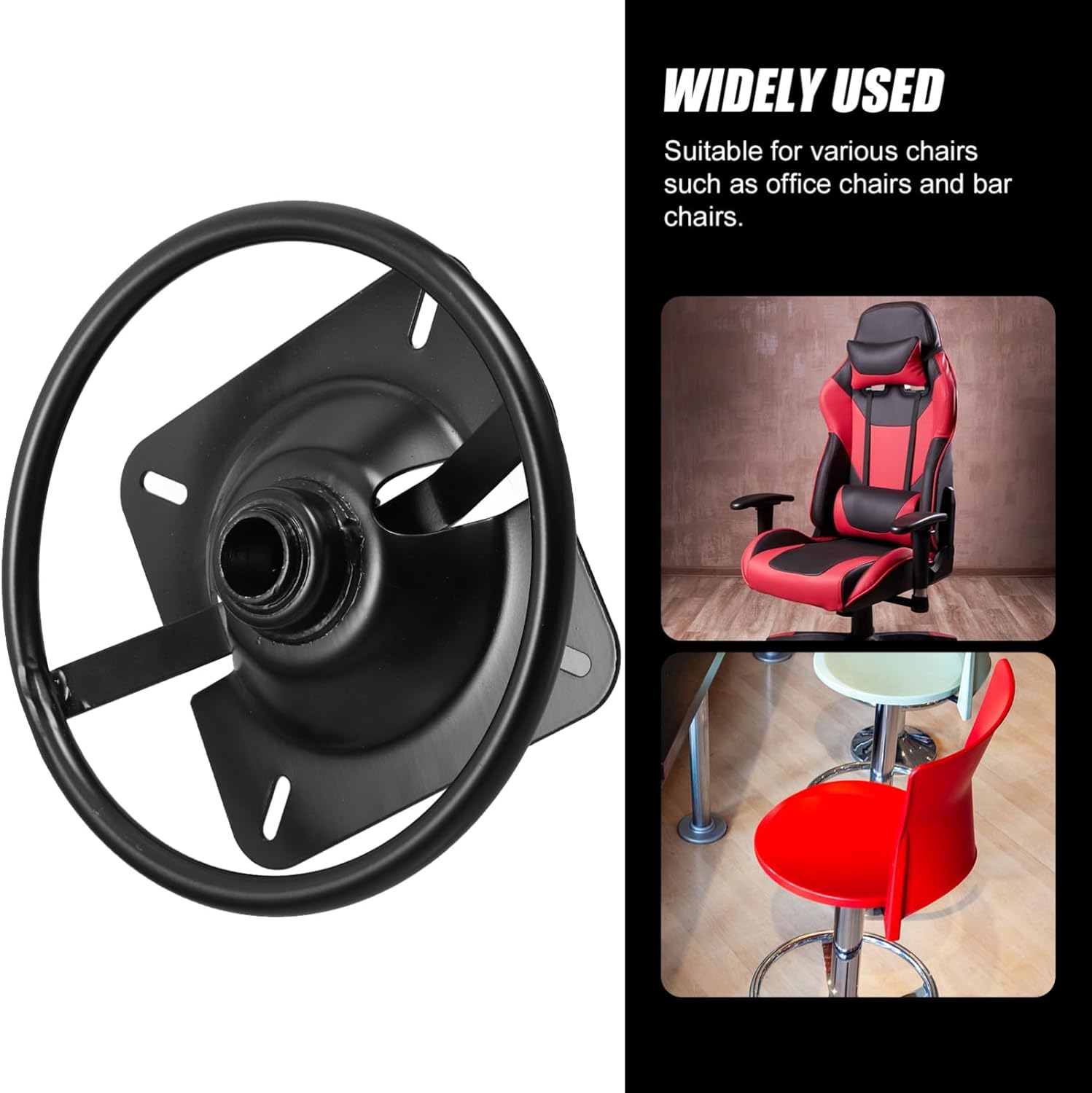 Cabilock Rocker Chair Replacement Base, Swivel Ring Base Sofa Heavy Duty Swivel Plate Furniture Repair Plate Kit for Home Office Chair Sofa Furniture Use