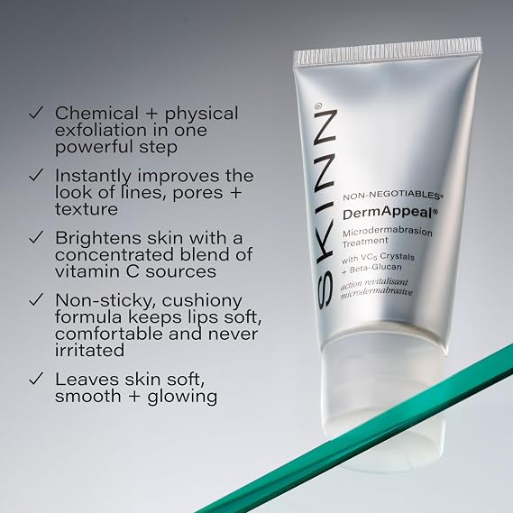 SKINN DermAppeal® マイクロダーマブレーションフェイススクラブ ベルベットソフトヘッドバンド付き
