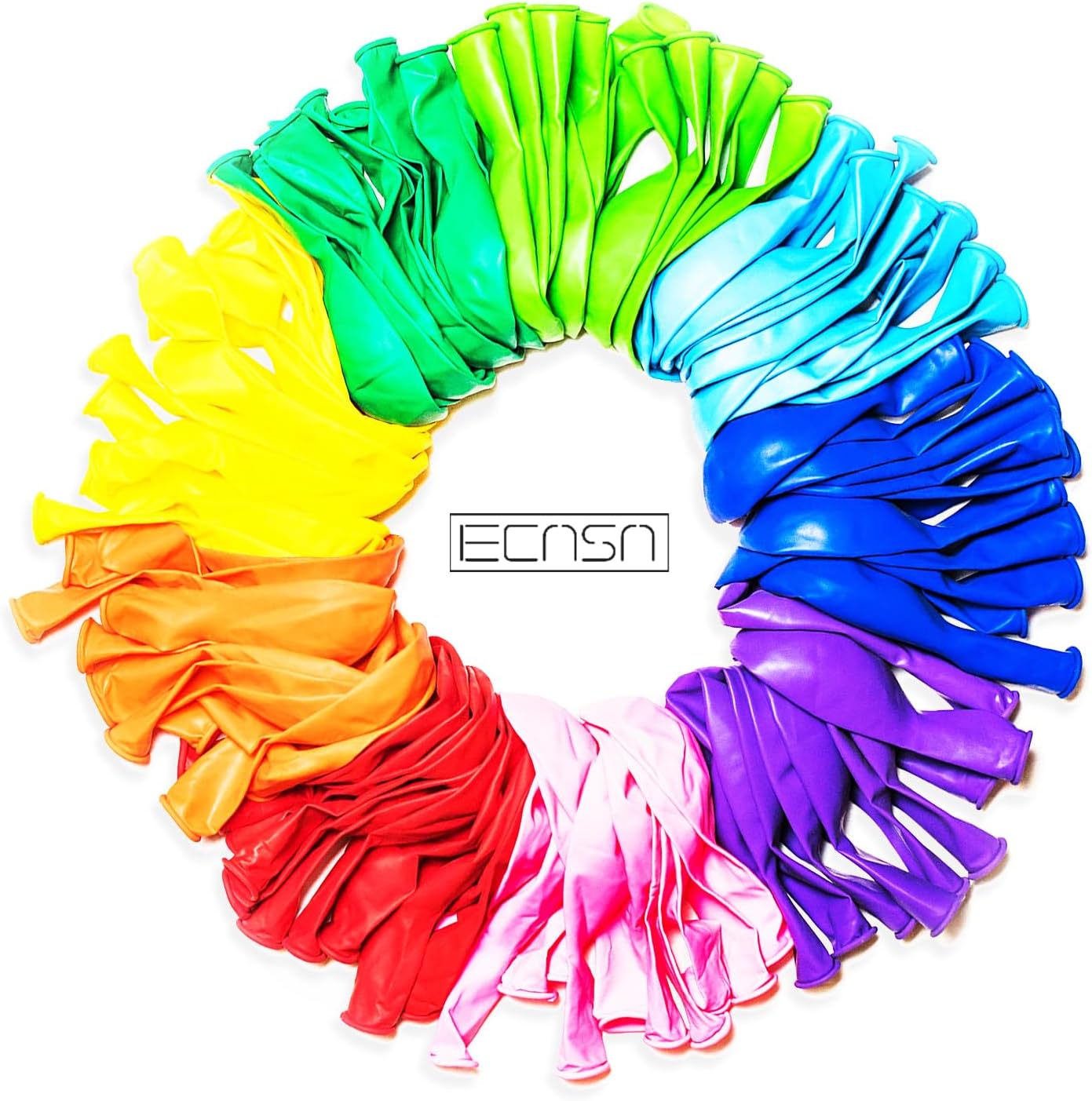 ECASA™ 100 PCS Party Balloons,12 Inches Latex Balloon, Premium Assorted Colorful Balloons, Bulk Pack of Strong Latex Balloons for Birthday, Party, Christmas, Wedding, Anniversary and Vacation