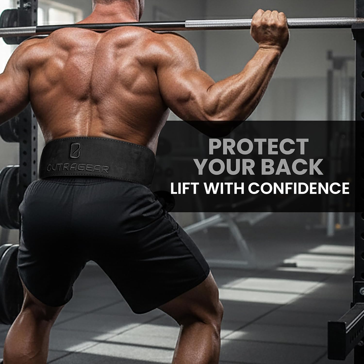 Real Leather Weight Lifting Belt - 7mm Gym Belt for Strength Training - Adjustable Buckle Weight Lifting Belts for Men & Women with Core Back Support