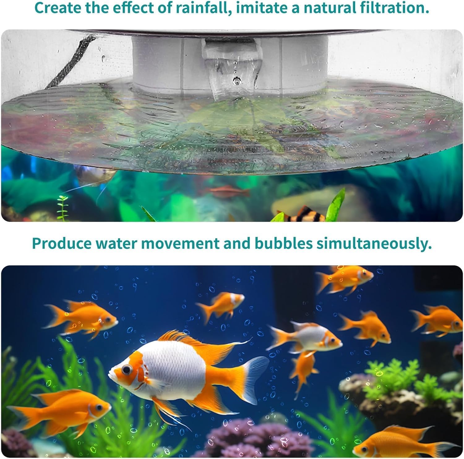 Fish Tank Night Light, 3 Gallon Fish Tank with Filter and Light, Self-Cleaning Desktop Aquarium Starter Kit & LED Lamp, 360 View for Small Fish, Kids Room & Home Decor (7Color)