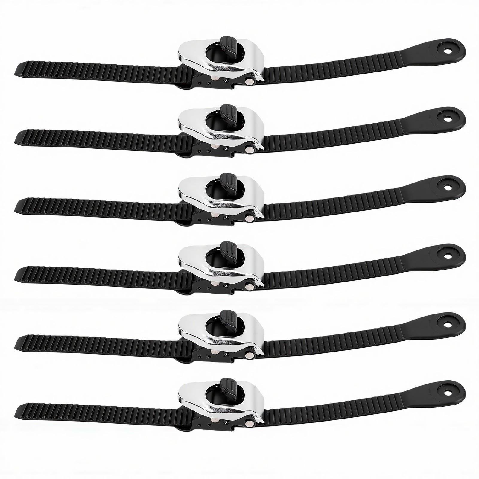 6 Pezzi Fascette Fermacavi con Cricchetto 30 Cm Riusabili Strisce