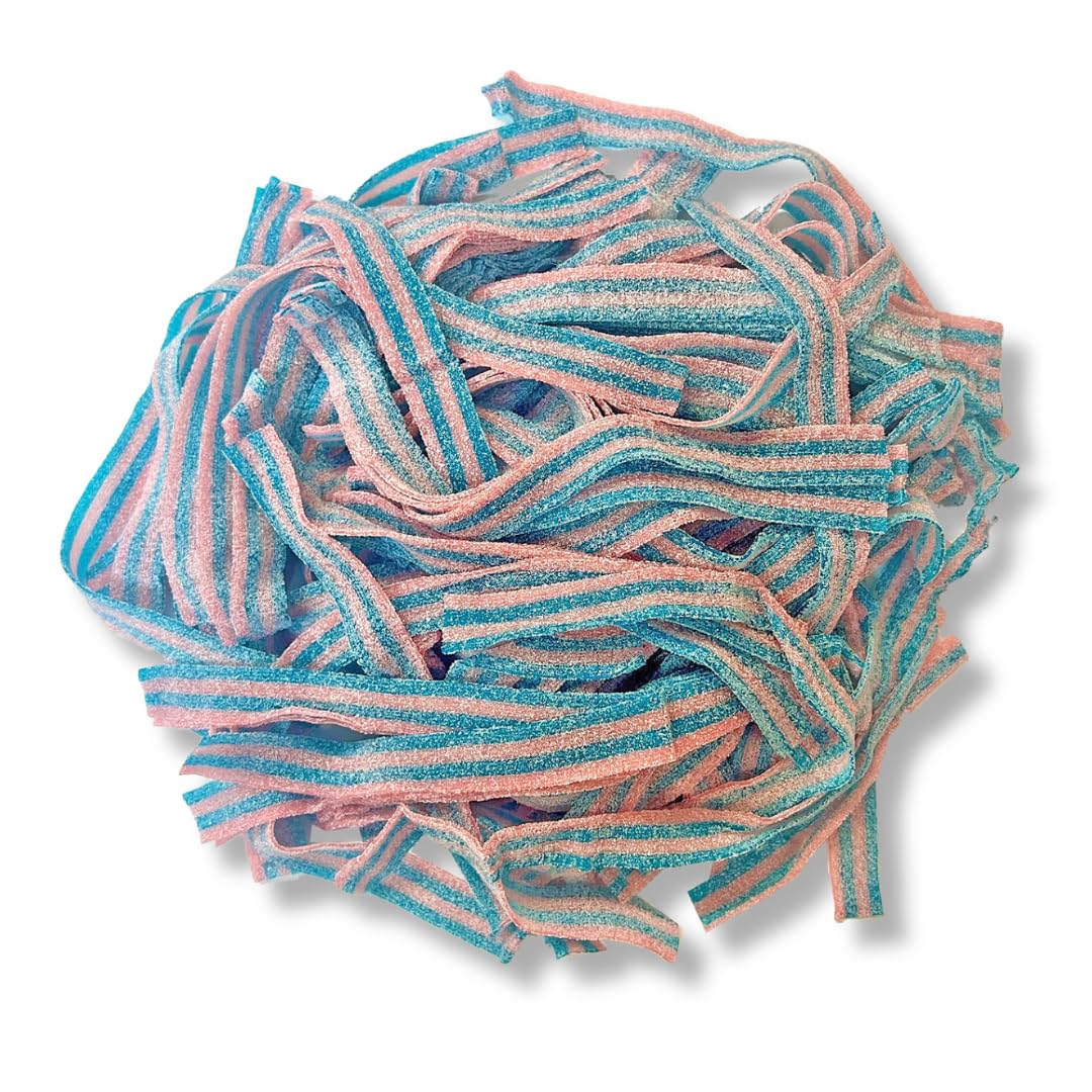 Sour Power Premium Candy Belts, Cotton Candy, 6.6 lb