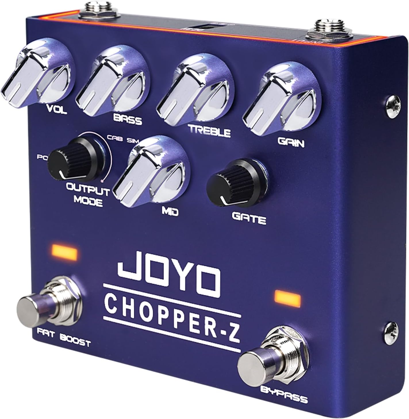 Distortion Effect Pedal Modern Metal Tone High Gain Amp Simulators All-in-one Pedal with 3 Band EQ for Electric Guitar (CHOPPER-Z R-18)