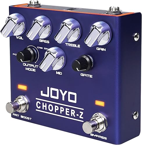 Miniatura 22 de JOYO Pedal de efecto de guitarra Distorsión con MOSFET seleccionable y FAT Clipping Boost grueso de distorsión - Bypass verdadero (SPLINTER JF-21)