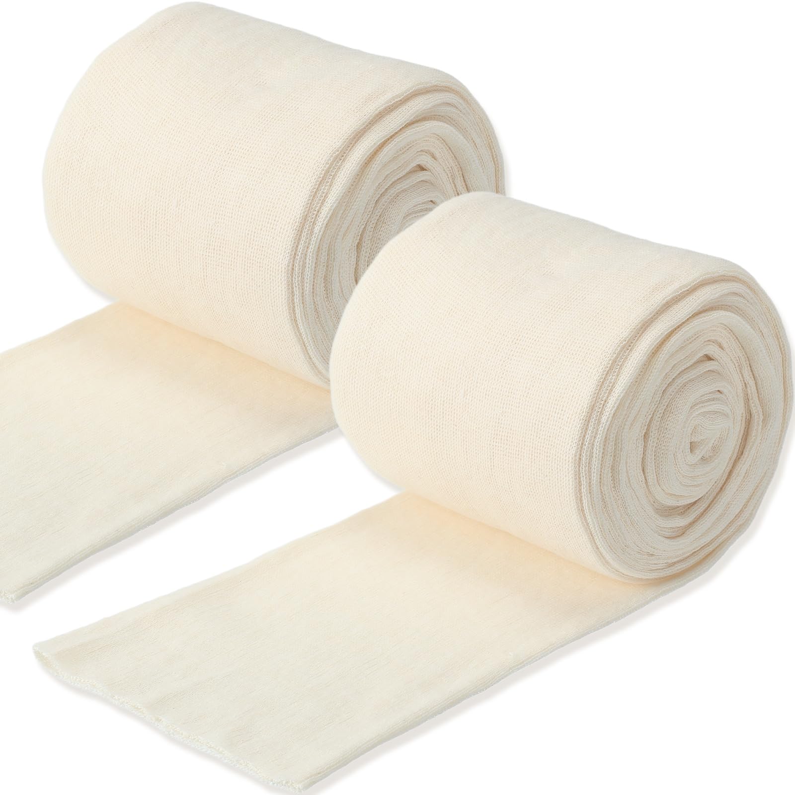 Nuanchu 2 Pack Cotton Stockinette Tubing Roll for Limbs, 4 Inches X 16.4 ft