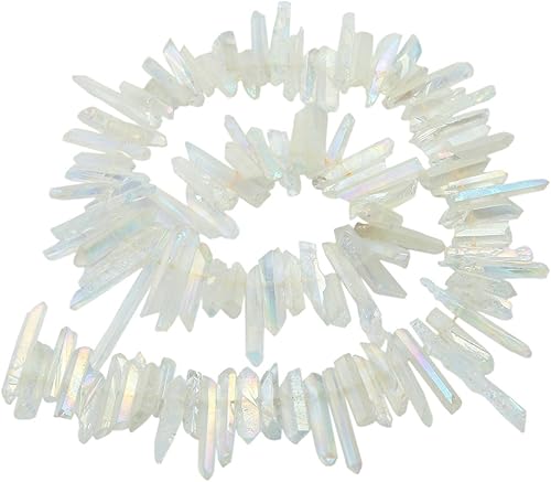 Miniatura 8 de Abalorios, puntos de cristal Sunyik, con revestimiento de titanio, rugosopulido, de 15 pulgadas