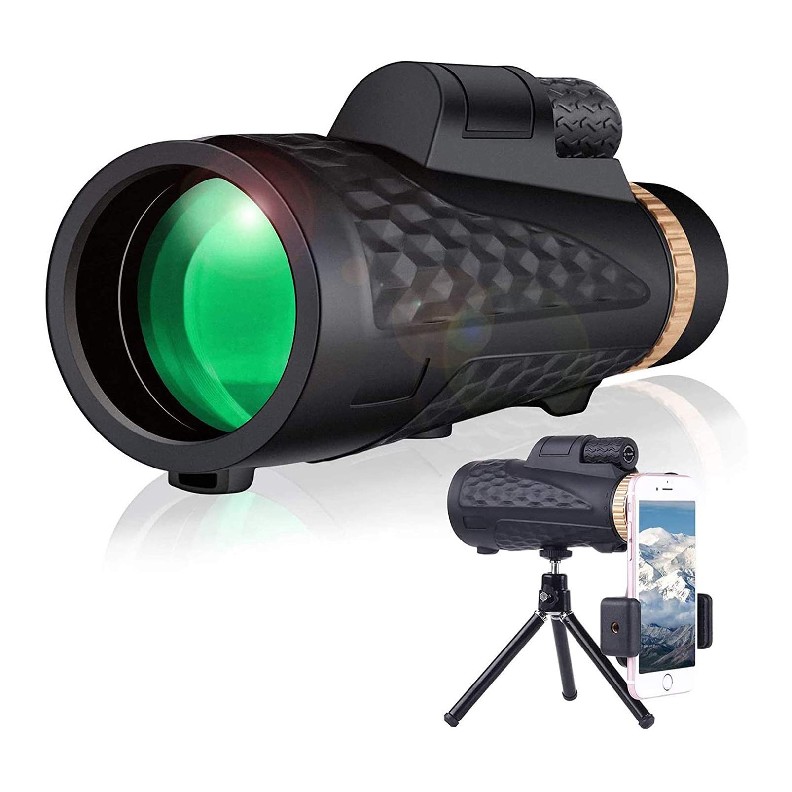 Télescope monoculaire HD zoom 16x60 pour éviter les photos floues de loin