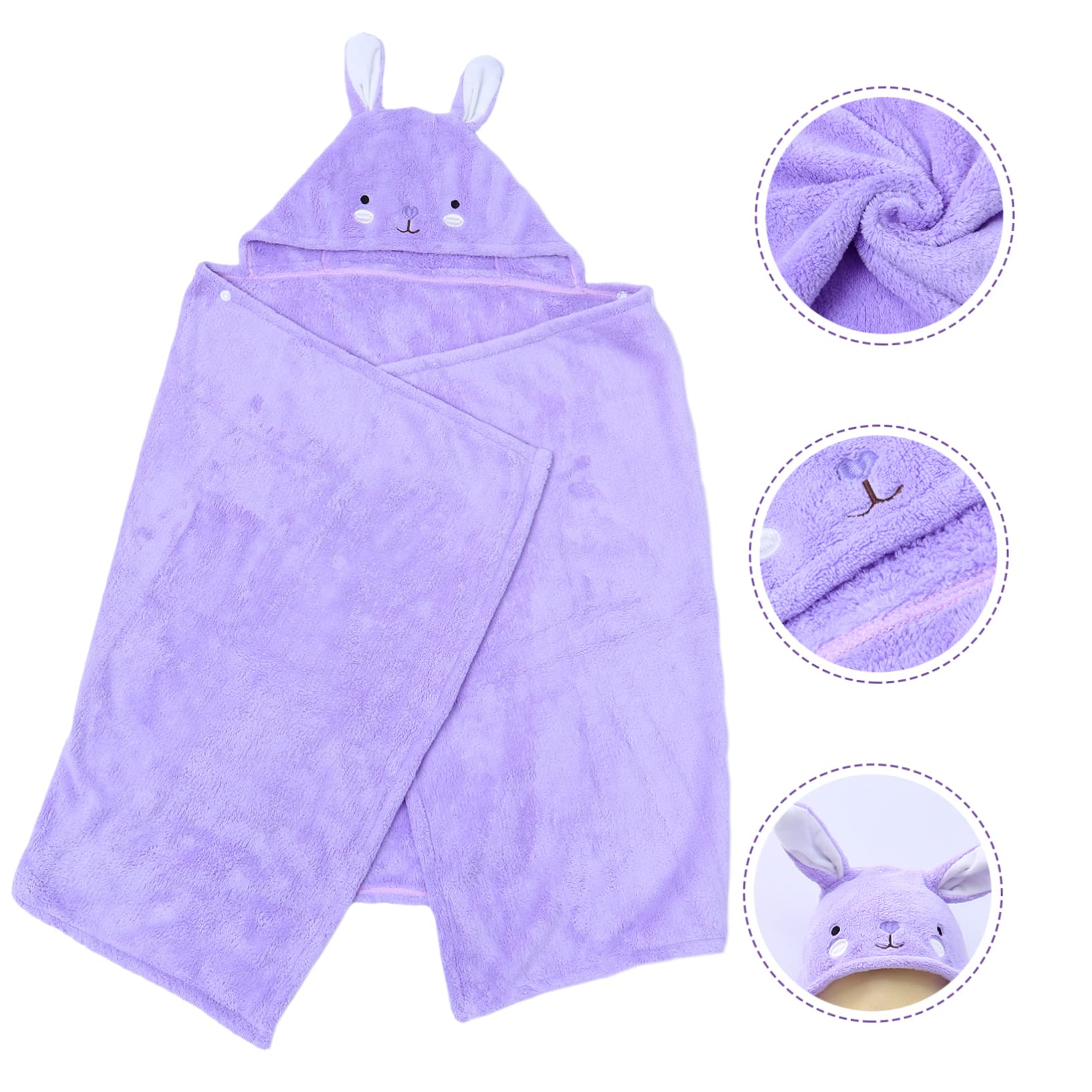 Cabilock Toalla de Baño Capucha para Bebe Manta de Baño Dibujos de Animales Edredón Envolvente de Bebe Casa