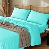 LBRO2M 1000 Thread Count 100% Egyptian Cotton Sheets Set,Full Size Bed Sheet 4 Piece Sets,Long Staple,16 Inches Deep Pocket,All Season,Bedding Super Soft Breathable,Sateen Lake Green