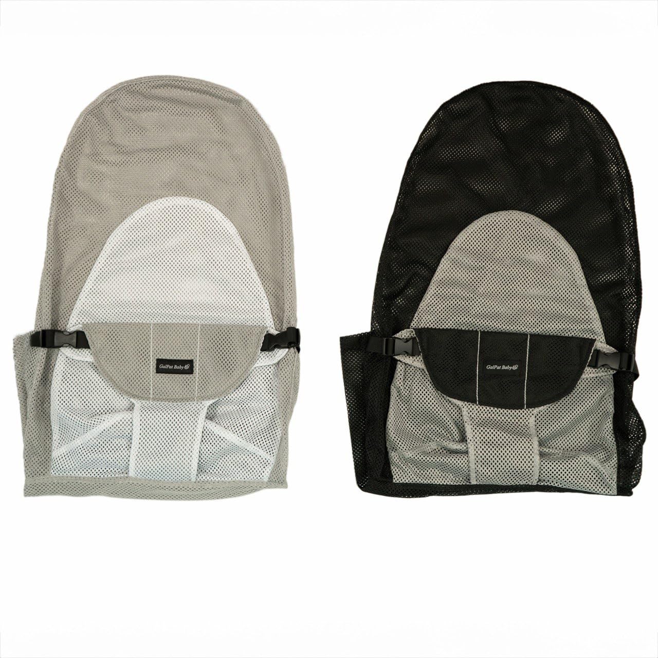 GalPat Baby - Pokrowiec na hamak kompatybilny z BabyBjorn i GalPat Baby oddychający - Oddychający fotel hamaka dla niemowląt - Czarny (poszewka)
