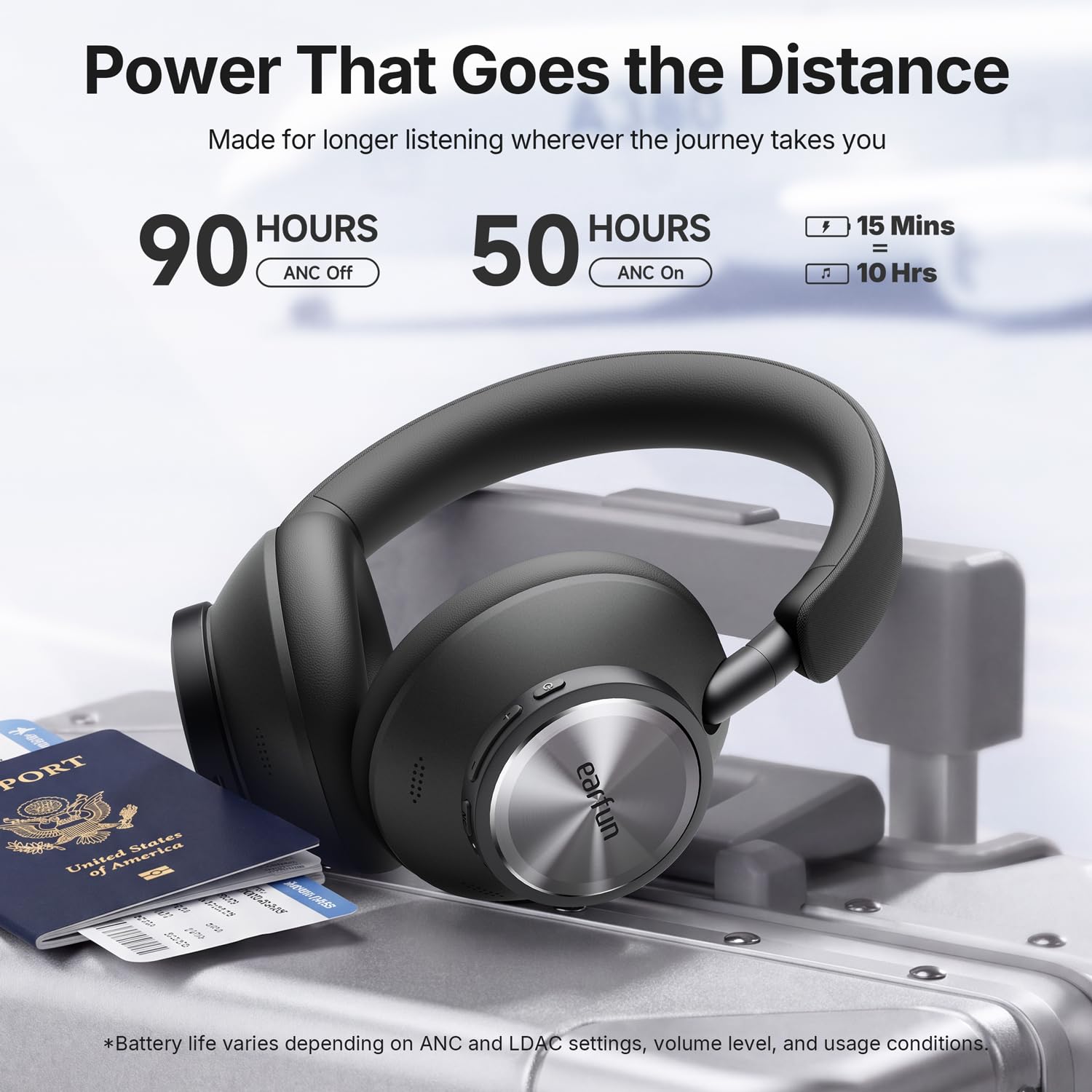 Amazon.com: EarFun Wave Pro X Hybrid ANC Wireless Over Ear