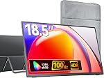 KKSMART Portable Monitor for Laptop 18.5 inch 1080P FHD 100Hz 128% sRGB, Portable Screen for Laptop MacBook Surface PC PS5 Xbox, HDMI Dual USB-C VESA Mountable Built-in Speaker