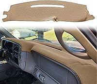 Vista 21 de Cubierta de tablero compatible con Chevy Chevrolet Silverado 1500 LT/WT 2500HD 3500HD 2007-2013, alfombra de tablero de GMC Sierra 2007-2013