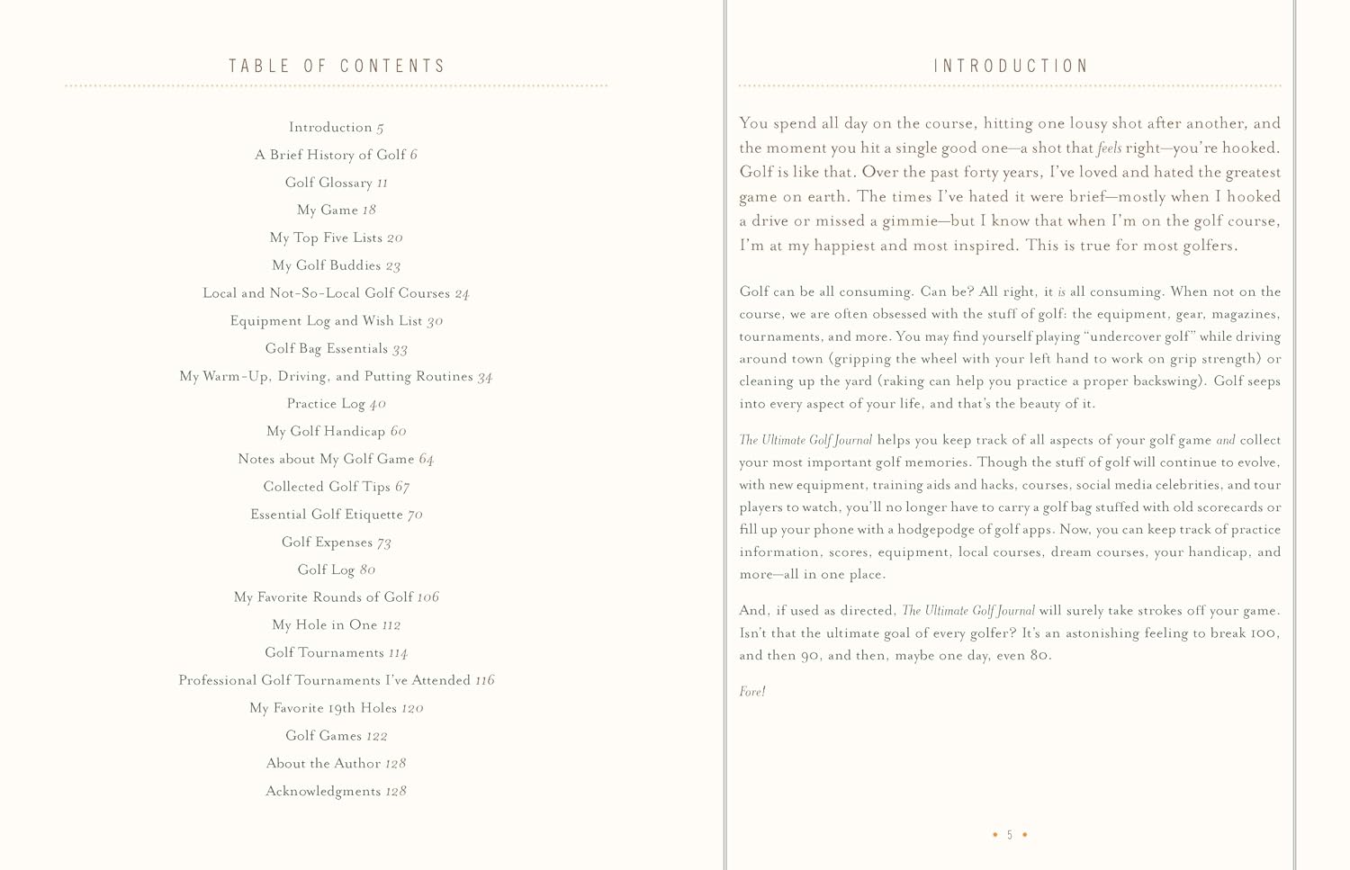 The Ultimate Golf Journal: Keeping My Game on Course