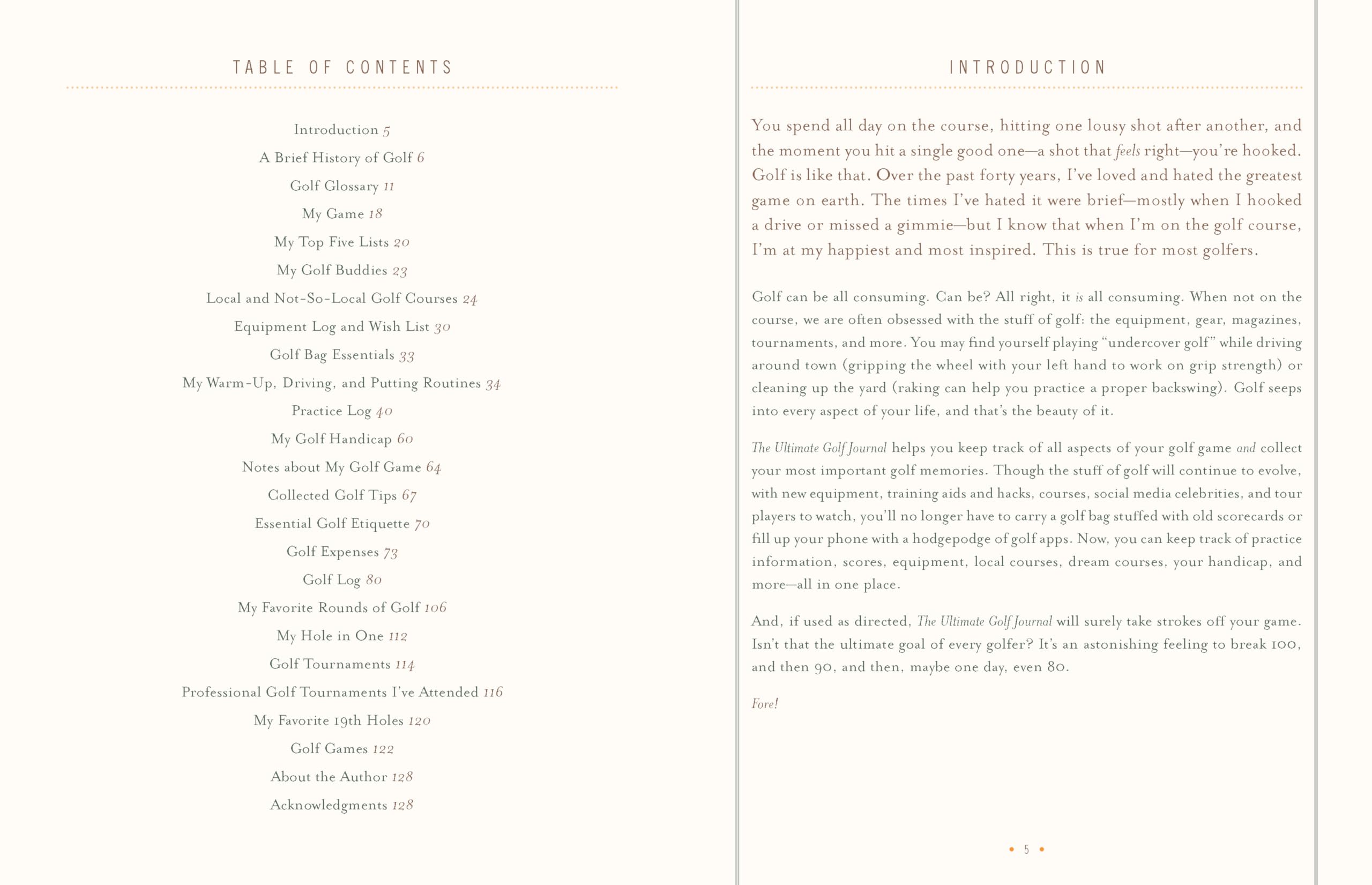 The Ultimate Golf Journal: Keeping My Game on Course