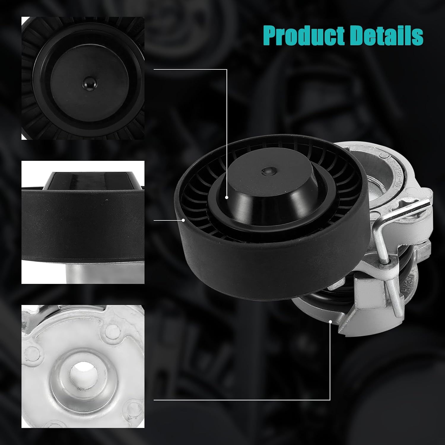 AULINK 38384 A/C Belt Tensioner Assembly with Pulley For BMW 325i 325xi 330i 525i 530i Z4 2003-2005,320i 330xi 2002-2005,325Ci 330Ci 2003-2006,X3 2004-2006,X5 2002-2006 2.2L 2.5L 3.0L L6 11287512758