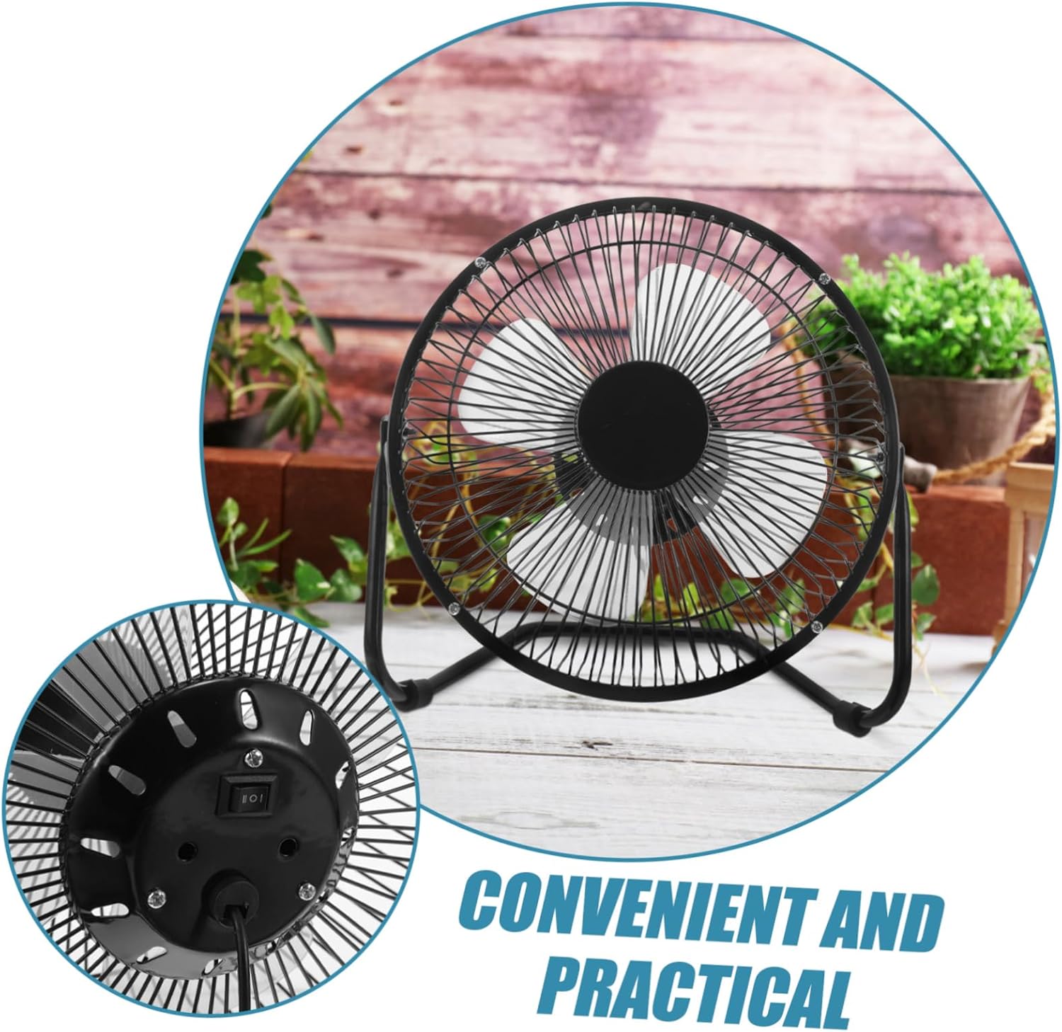 Angoily 360 Degree Portable Fan Lightweight Mini Desk Cool Fan for Laptop Pc Desktop Home Office Ultra-quiet