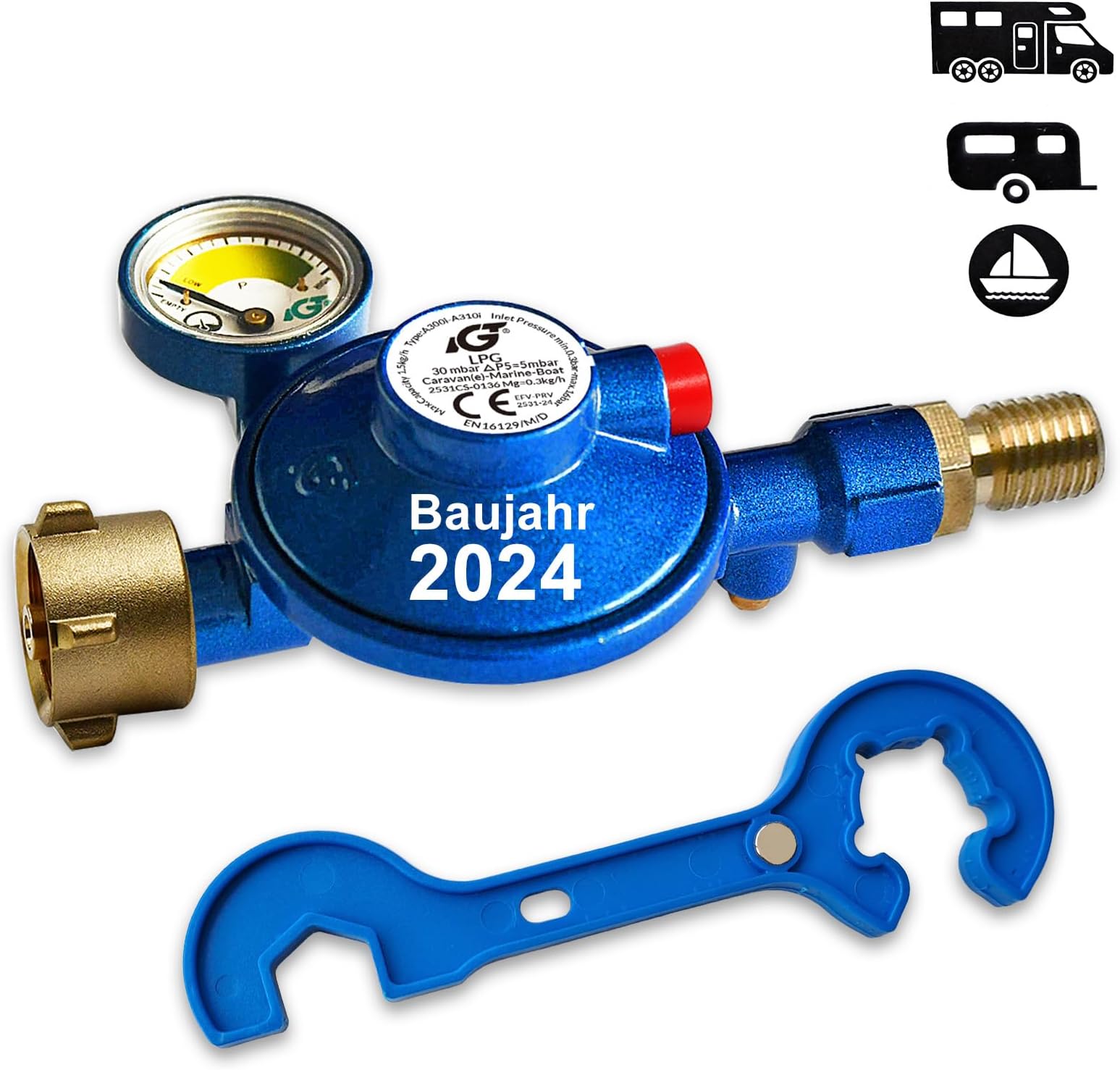 2x Magnetische Gasflaschen-Füllstandsanzeige – F Produktbild-Vorschau 3