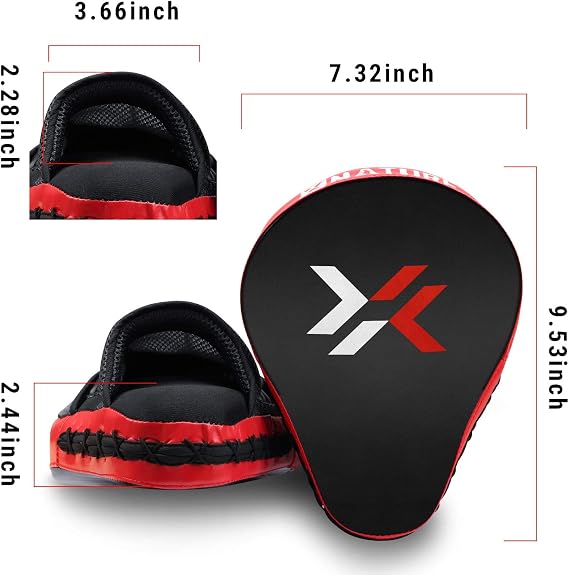 Boxing Equipment Punching Gloves Thai Pads Boxing Training Mitts Kickboxing Punch Mitts Punching Pad (A Pair)