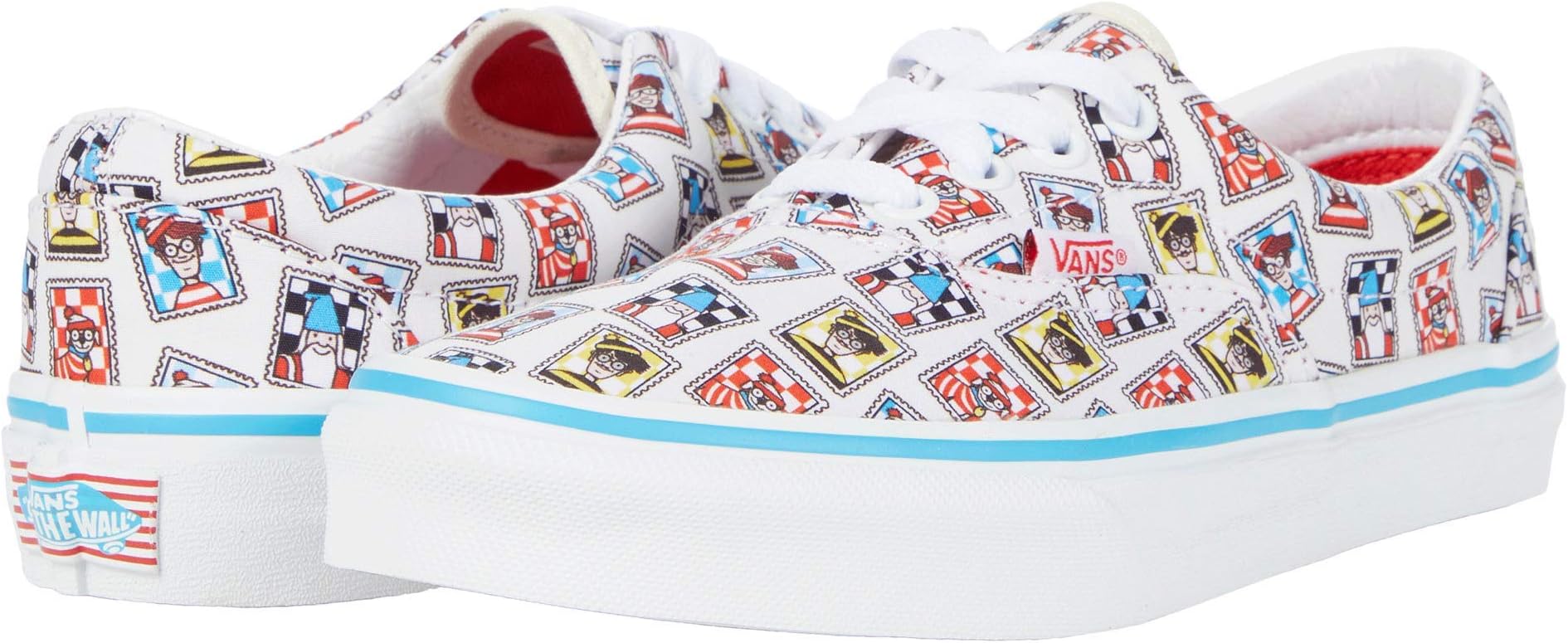 Vans Kids Era, (Where's Waldo?) Postage, Size 2.5 Little Kid