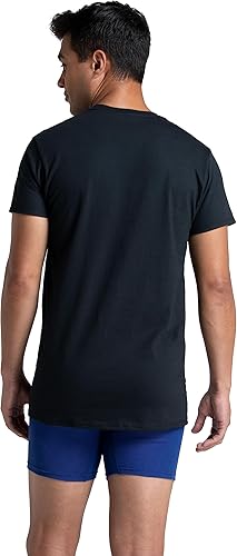 Miniatura 4 de Fruit of the Loom - Camiseta de algodón Eversoft con cuello redondo para hombre, diseño se mantiene en su lugar