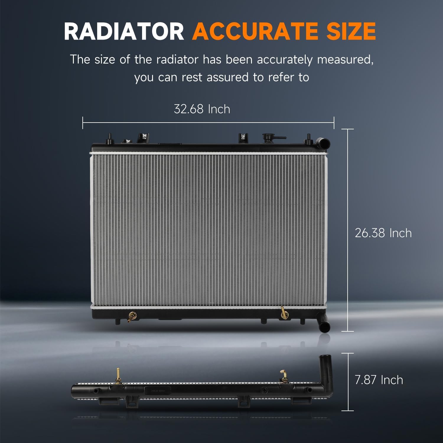 OCPTY 13348 Radiator fit for 2013 INFINITI JX35 3.5L,2014-2020 INFINITI QX60 3.5L,2013-2019 for Nissan Pathfinder 3.5L Replace# 13348,CU13348,214603JA0A, 214603JA0E Engine Coolant Radiator