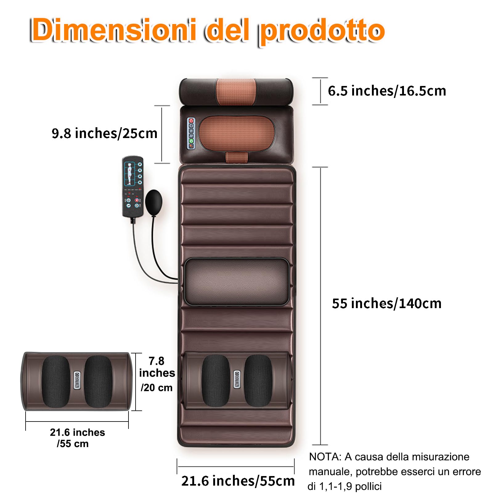 Pistola massaggiante profonda a 16 teste, con 30 velocità di massaggio e 3 modalità di massaggio muscolare, massaggiatore silenzioso e portatile, per rilassamento muscolare di tutto il corpo e casa e