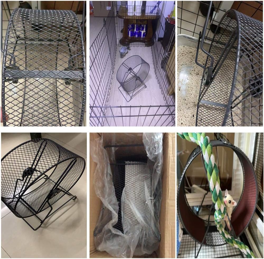 Silent Exercise Wheel for Hamster with Gerbil Chinchilla Squirrel Rabbit Rats Chinchillas Gerbils Mouse, Huge Size, 32 cm/12.6 Inch Diameter, Medium and Large Animals