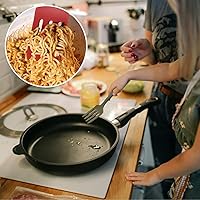 Vista 5 de 2 tenedores flexibles de silicona, gran tenedor de cocina de silicona, resistente al calor, multifunción, antiadherente, para utensilios de cocina